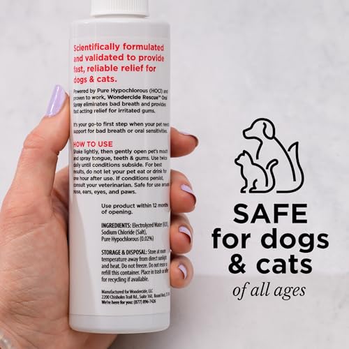 Wondercide Rescue calma irritaciones leves de las encías.