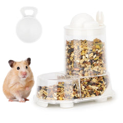 Wontee dispensador de alimentación para hamster, gran capacidad para varias jornadas.