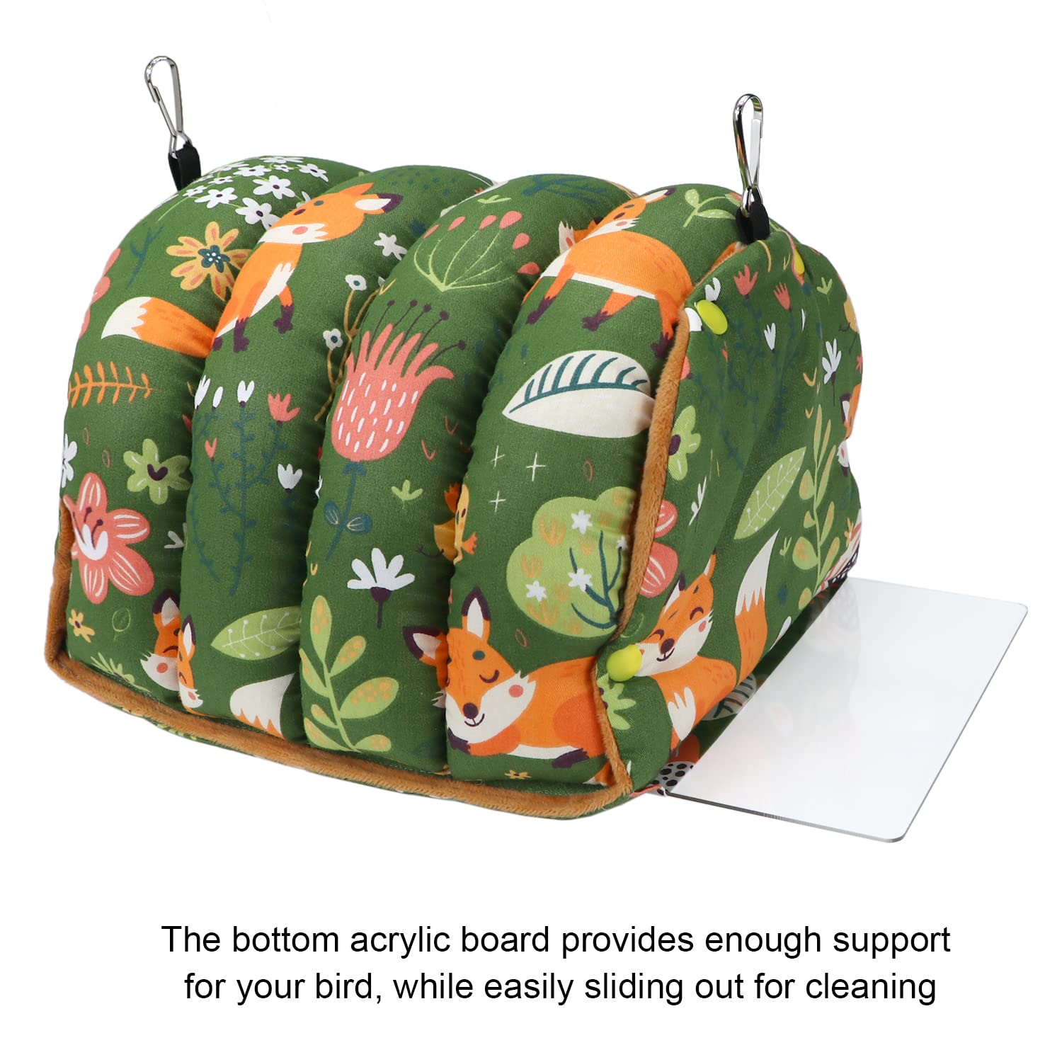 Wontee hamaca para aves, doble gancho para montaje sencillo.