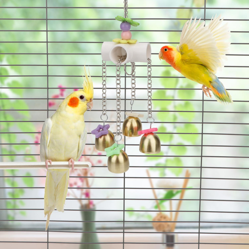 Wontee campanas de metal seguras para aves resistentes a mordidas