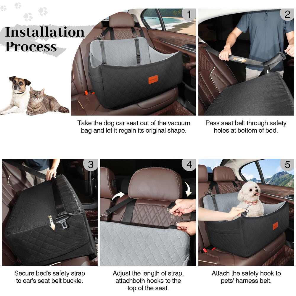 Wooaidagg bolsillos laterales: almacenamiento práctico para accesorios del perro.