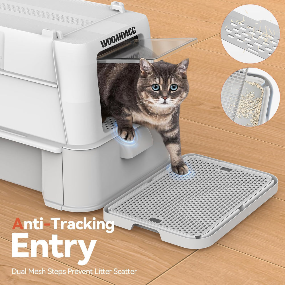 Wooaidagg caja para gato tamaño extragrande ofrece amplio espacio.