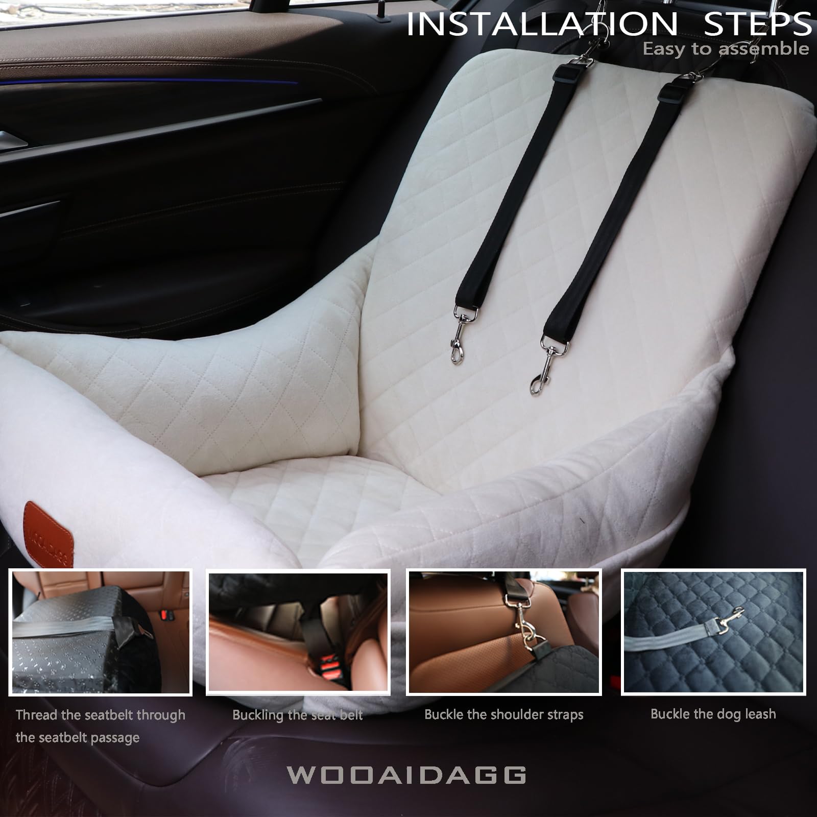 Wooaidagg dimensiones 19x19x20 cm; apto para asientos de coche.