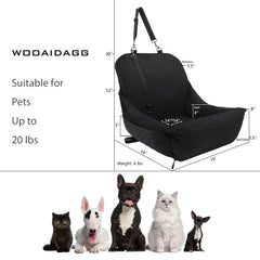 Wooaidagg tejido-peluche-suave-interior: sensación confortable para el viaje del perro.