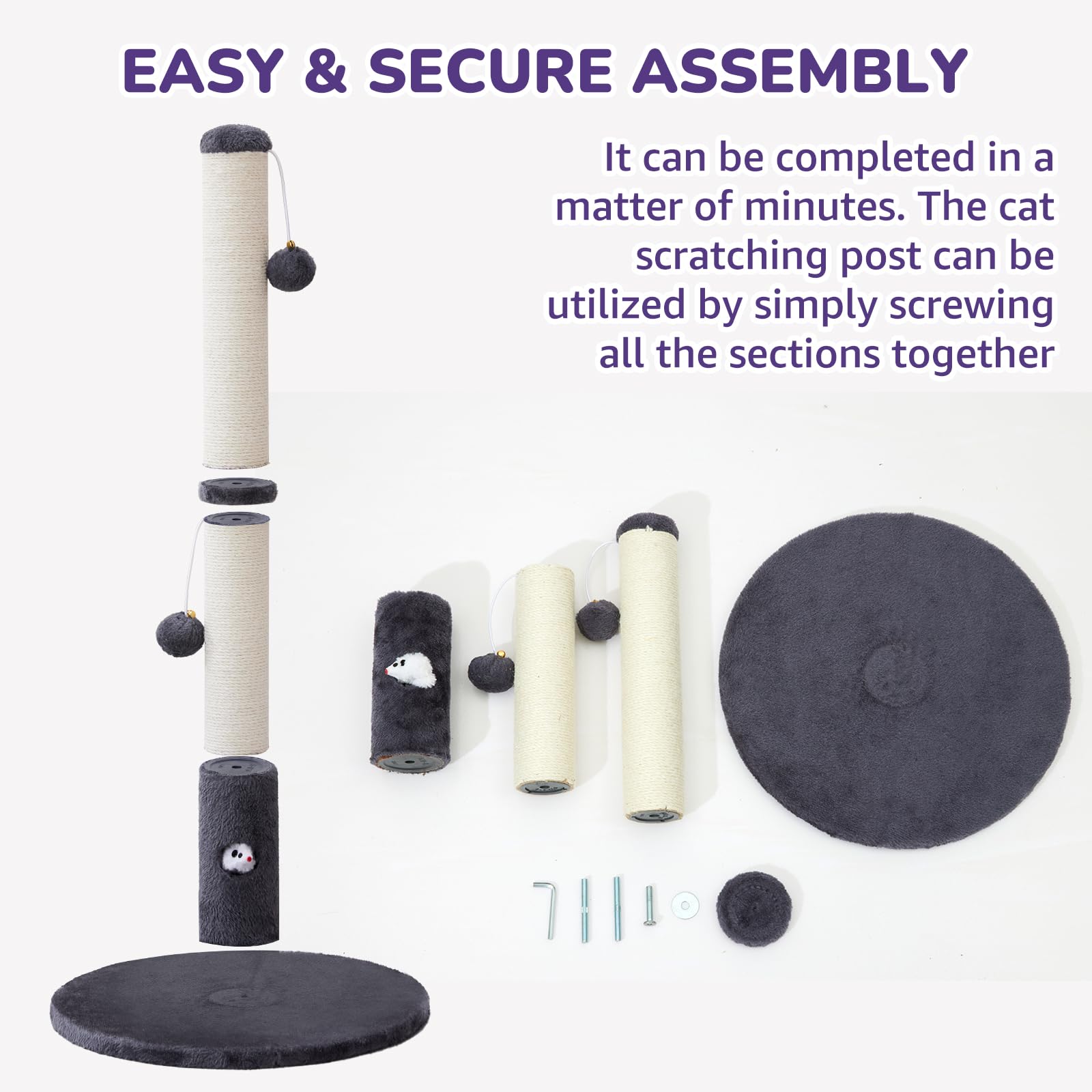 Woochpet ensamble facil con llave hexagonal para montar rápidamente.