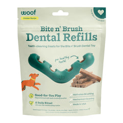WOOF Bite n' Brush: recargas dentales para una limpieza fácil de dientes caninos