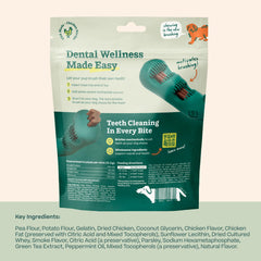 WOOF Bite n' Brush: tratamientos de pollo para masticación sabrosa y dental