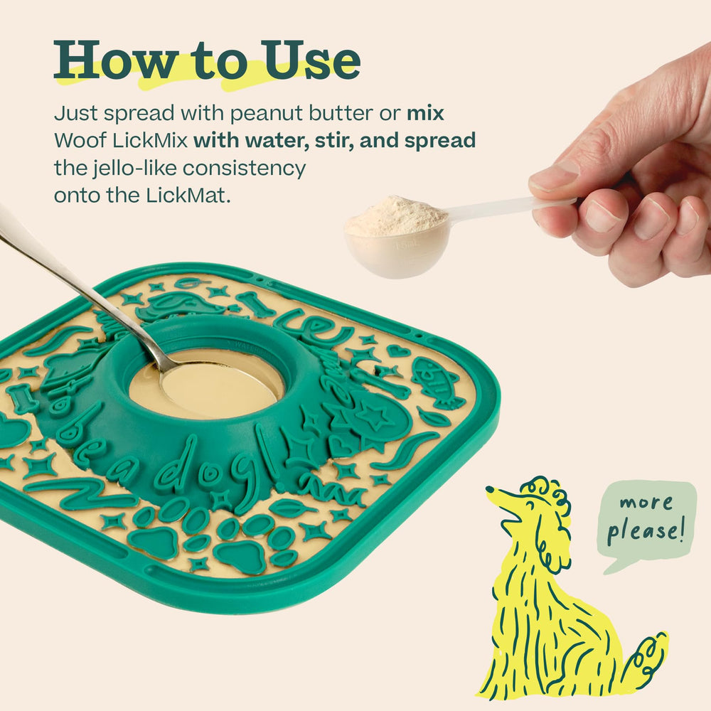 WOOF LickMat estimula lamido para entretenimiento seguro