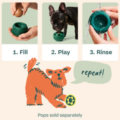 WOOF Pupsicle, base pesada para evitar vuelcos durante el juego.