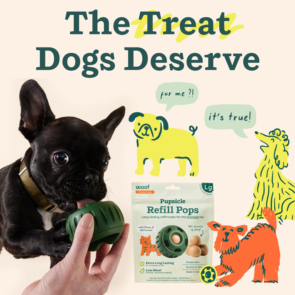 WOOF Pupsicle hecho en Estados Unidos: seguridad y calidad en cada porción.