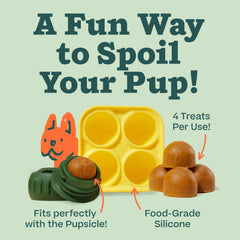 Pupsicle Woof, lleno fácil; prepara snacks rápidos para mimos y juego.