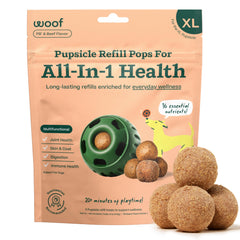 WOOF Pupsicle Recargas XL para masticar y juego prolongado.