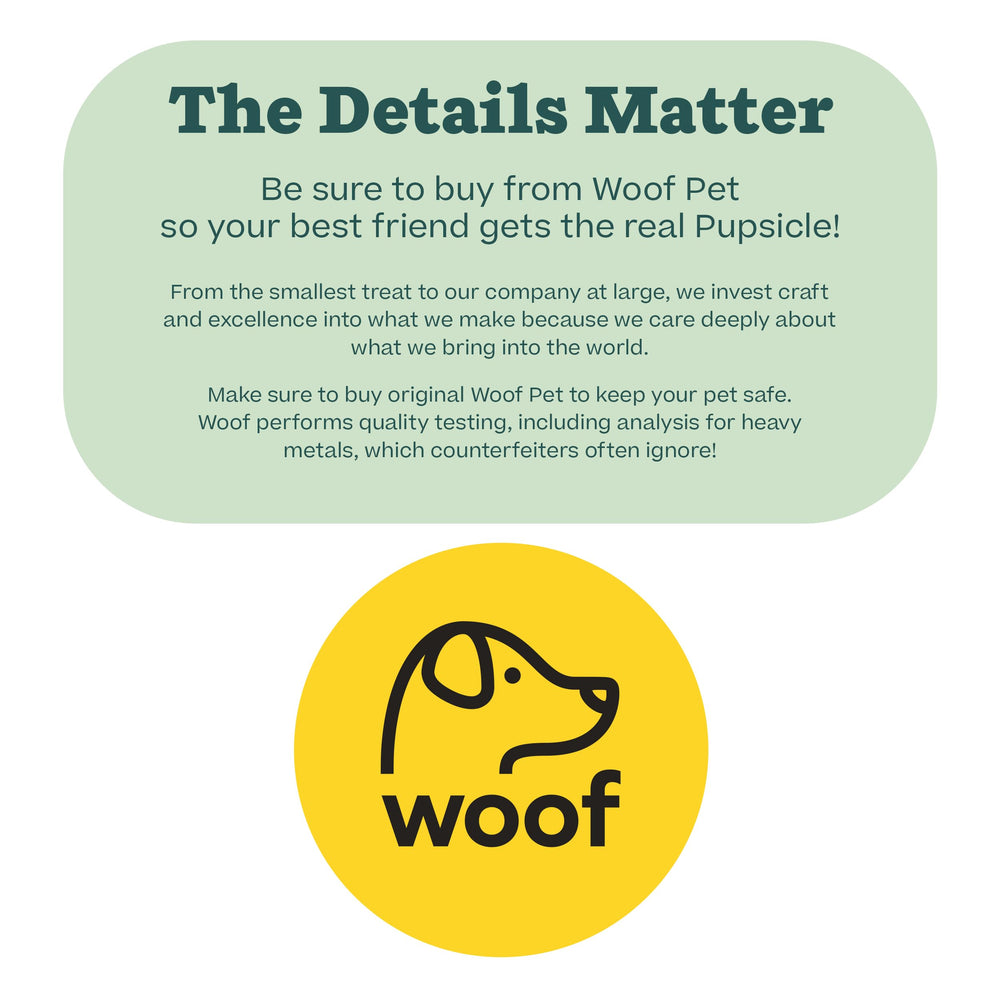 Recetas congeladas con Woof Pupsicle para entretenimiento