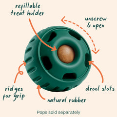 WOOF Pupsicle, tapa de apertura facil para rellenar premios sin complicaciones.