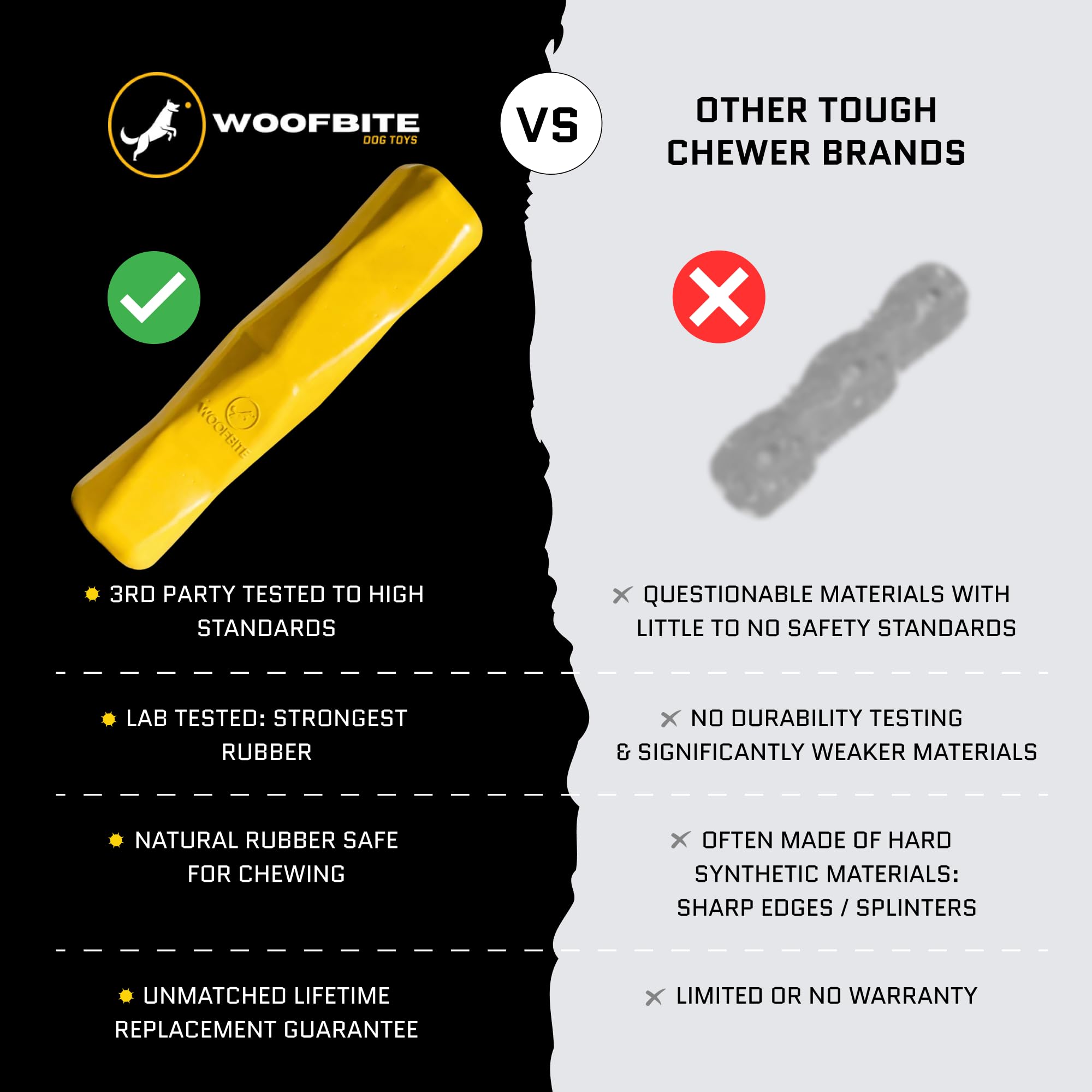 WoofBite Giant XL, seguridad sin aristas para juego de morder y tirar.