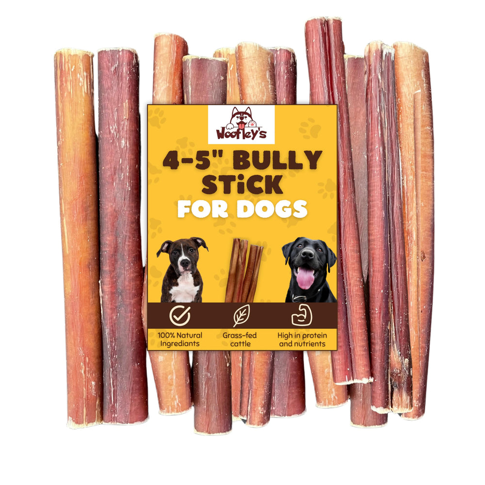 Woofley's masticables de res, 20 unidades, pack para masticación prolongada