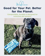 Rollos Wooflinen de bolsas para perro, durables y fáciles de separar.