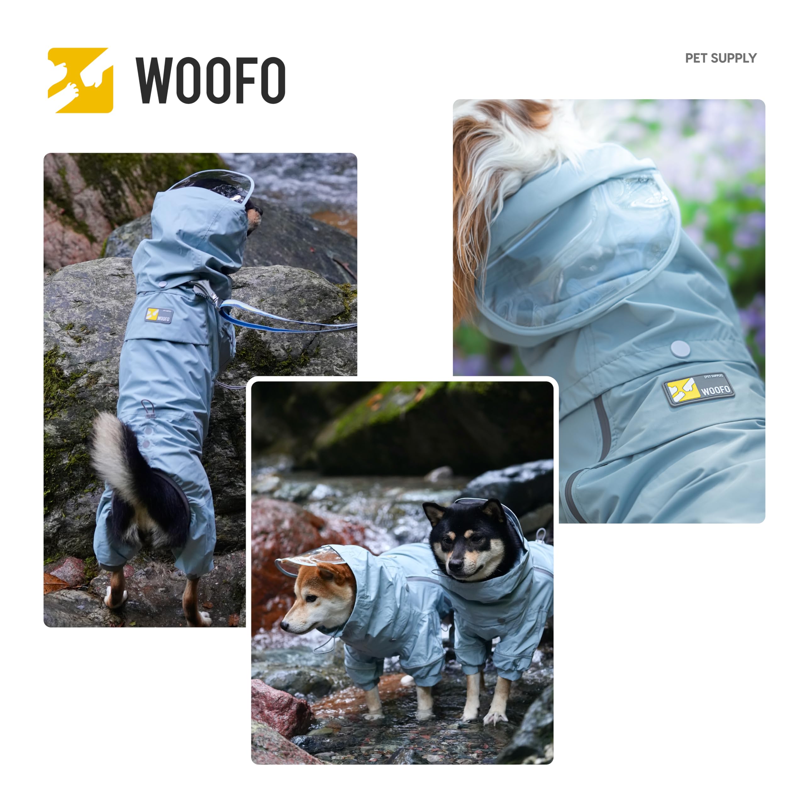 WOOFO diseño ajustable 4D, se adapta a diversos cuerpos de perros