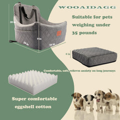 Wooaidagg canal-cinturon-seguridad-perro garantiza seguridad con correa ajustable