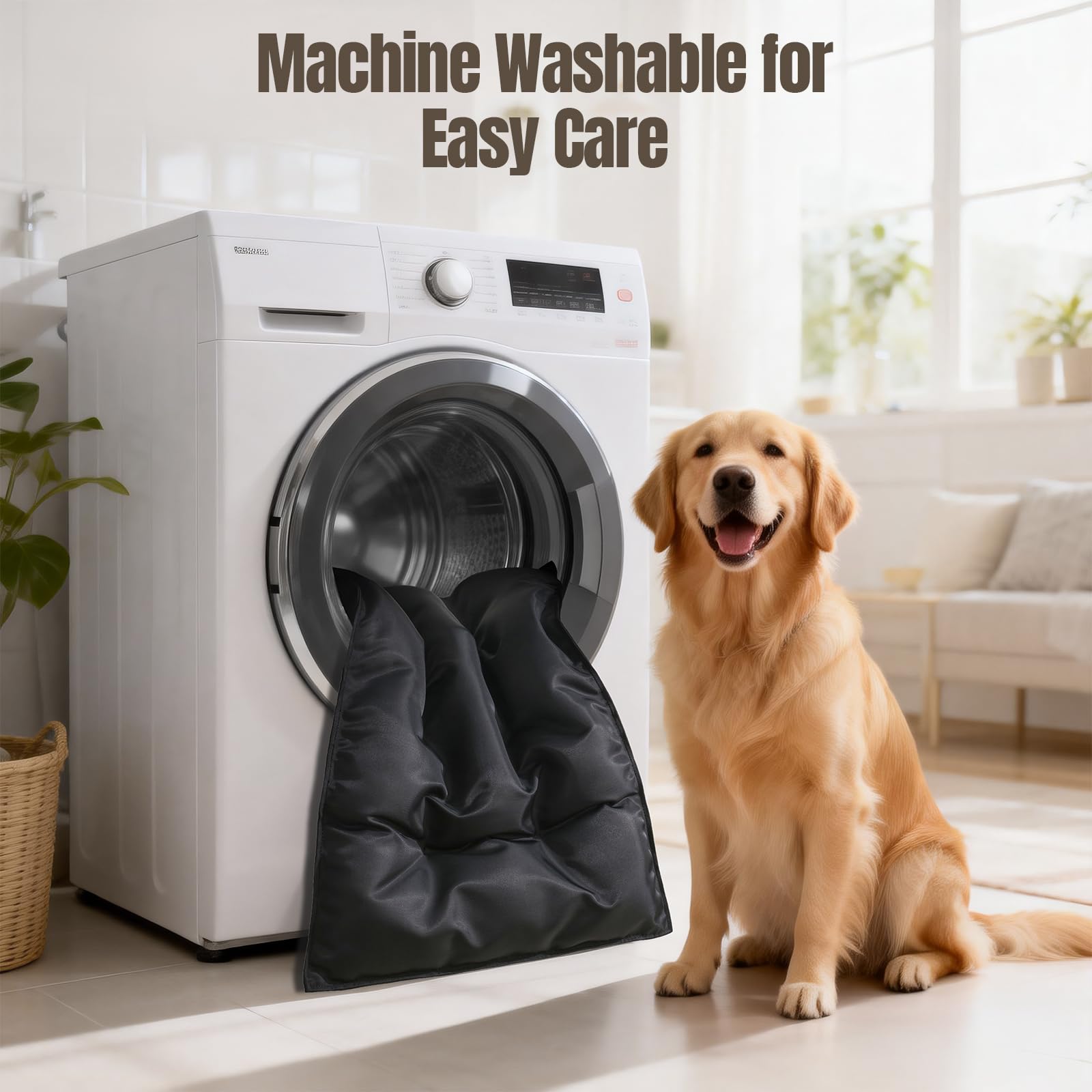 WooPetty cama para perros, diseño ergonómico para apoyar articulaciones durante el descanso.