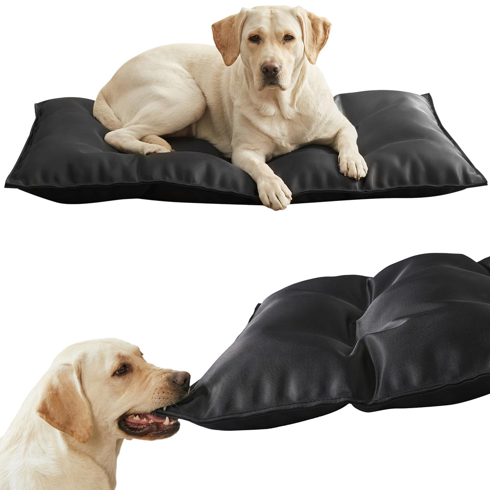 WooPetty cama para perros resistente a mordidas con forro impermeable