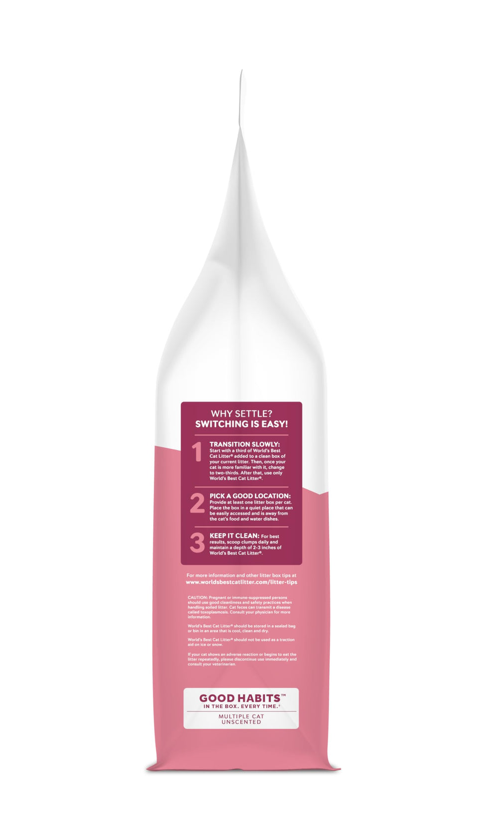World's Best Cat Litter facilita aglomeración rápida para limpieza diaria