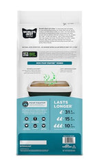 World's Best Cat Litter aroma a limón suave para frescura diaria.
