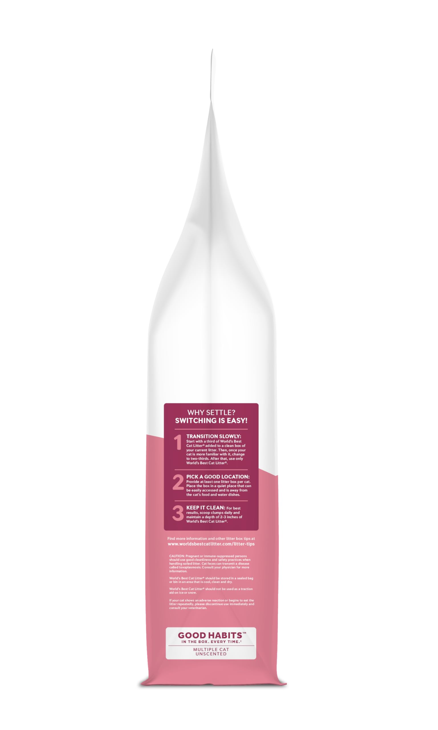 World's Best Cat Litter: bajo rastro y ligereza para una limpieza fácil