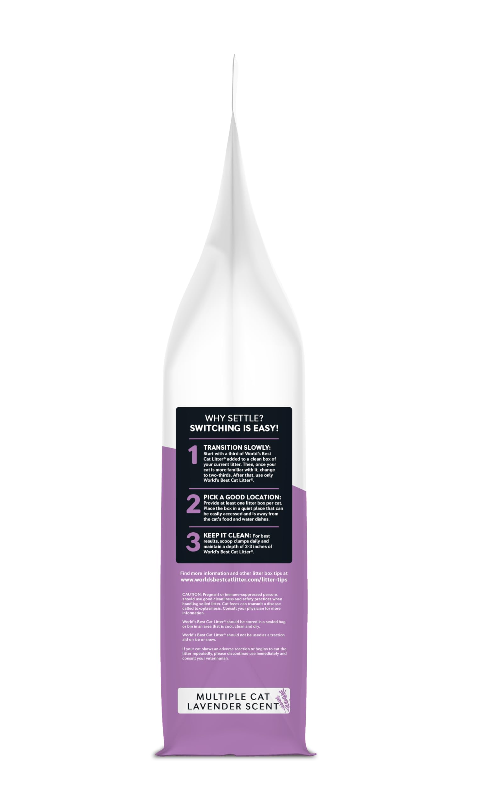 World's Best Cat Litter: hecho-en-eeuu con producción en Estados Unidos.