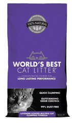 World's Best Cat Litter lavanda en bolsa de 7 libras para múltiples gatos