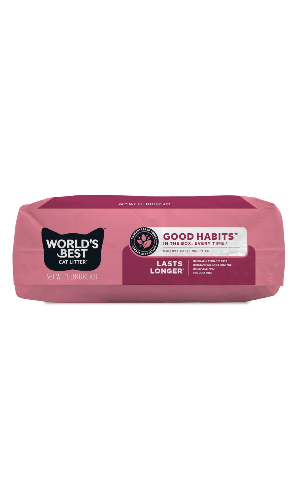 World's Best Cat Litter peso ligero para transporte y uso cómodo