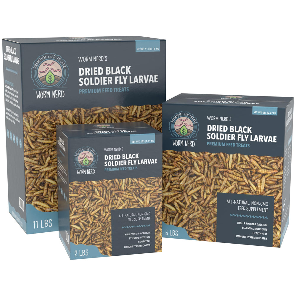 Worm Nerd WN64, uso para reptiles y peces, aporta proteínas y calcio.