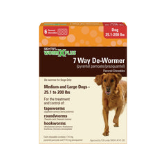 WORM X PLUS tableta desparasitante para perros, fácil de administrar