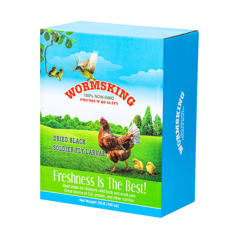WORMSKING: larvas mosca soldado negra secas para aves con alto contenido proteico