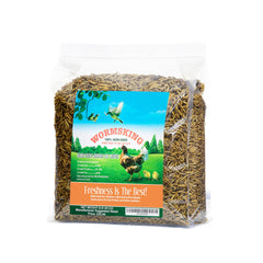 WORMSKING larvas secas BSFL en bolsa de 5 libras, fuente proteica para aves.