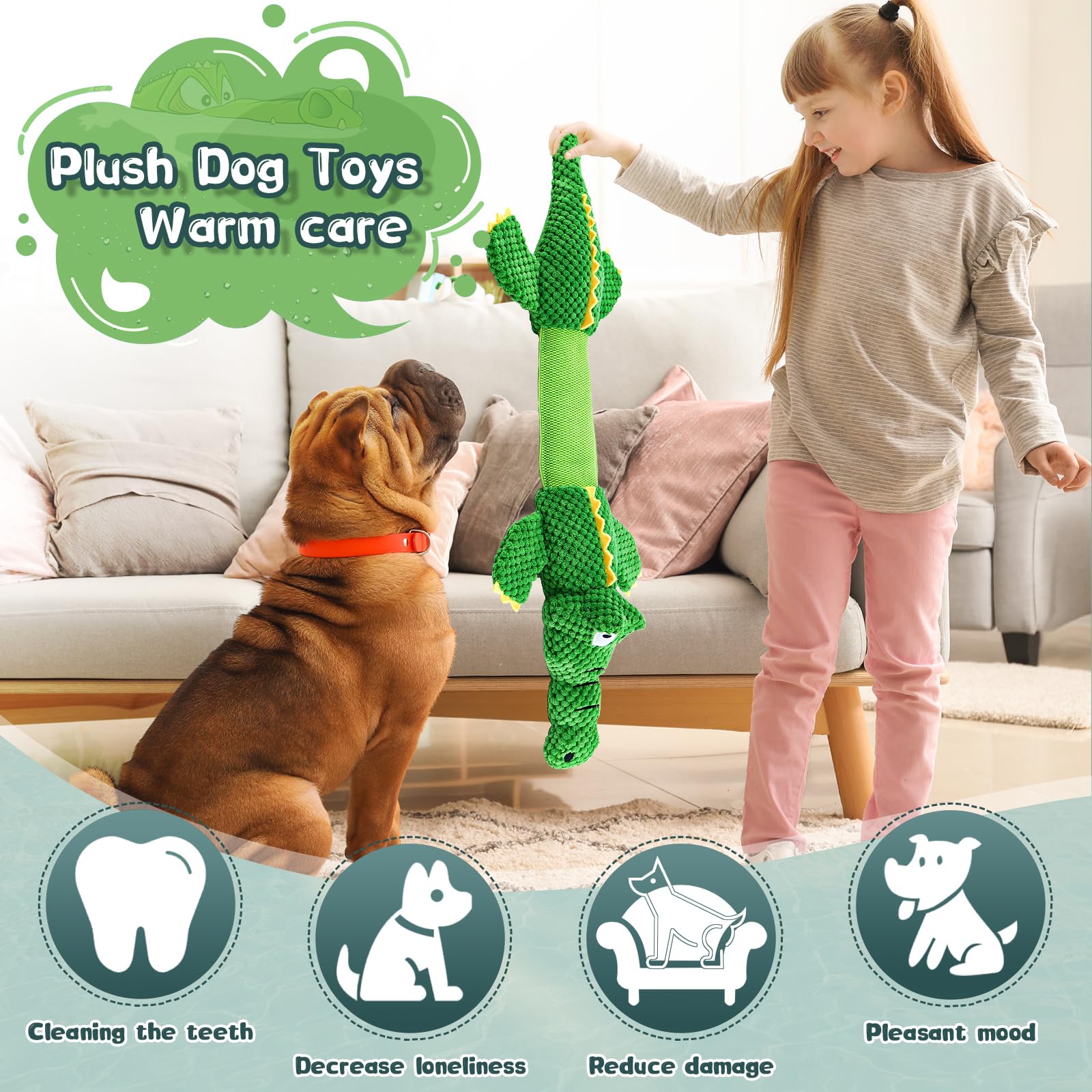 WOWBALA juguete para perros grandes, duradero para juegos prolongados y resistentes a mordidas.