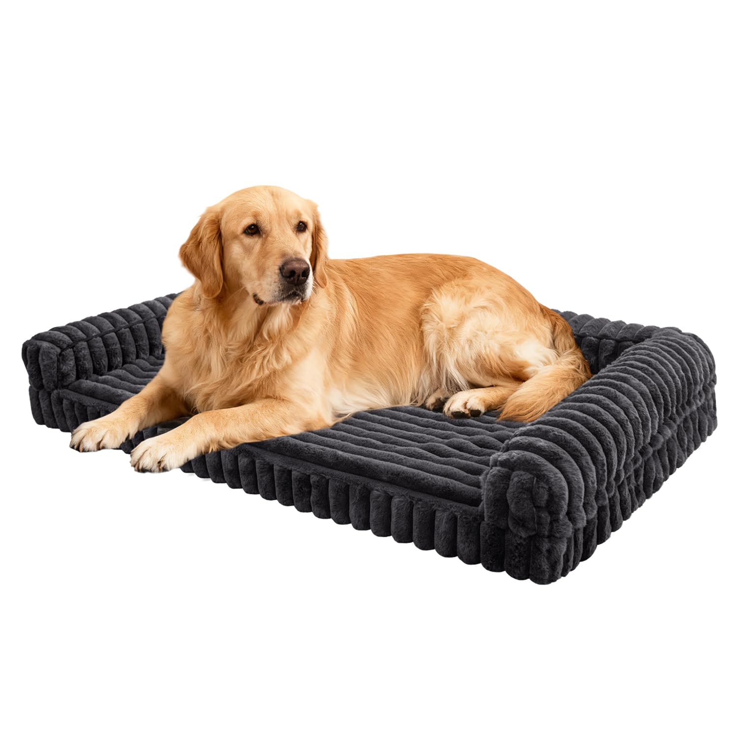 wowohpet cama ortopédica impermeable para perros medianos, ideal para mantener el área limpia.