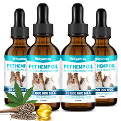 Woyamay Camling Oil: botella de gotero para perros y gatos, apoyo calmante diario.
