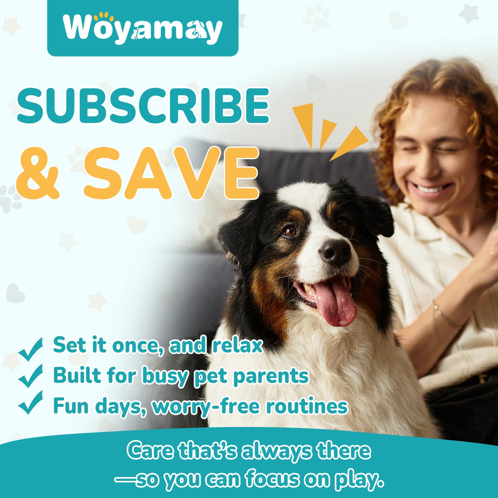 Apto para todas las razas y tamaños con Woyamay.