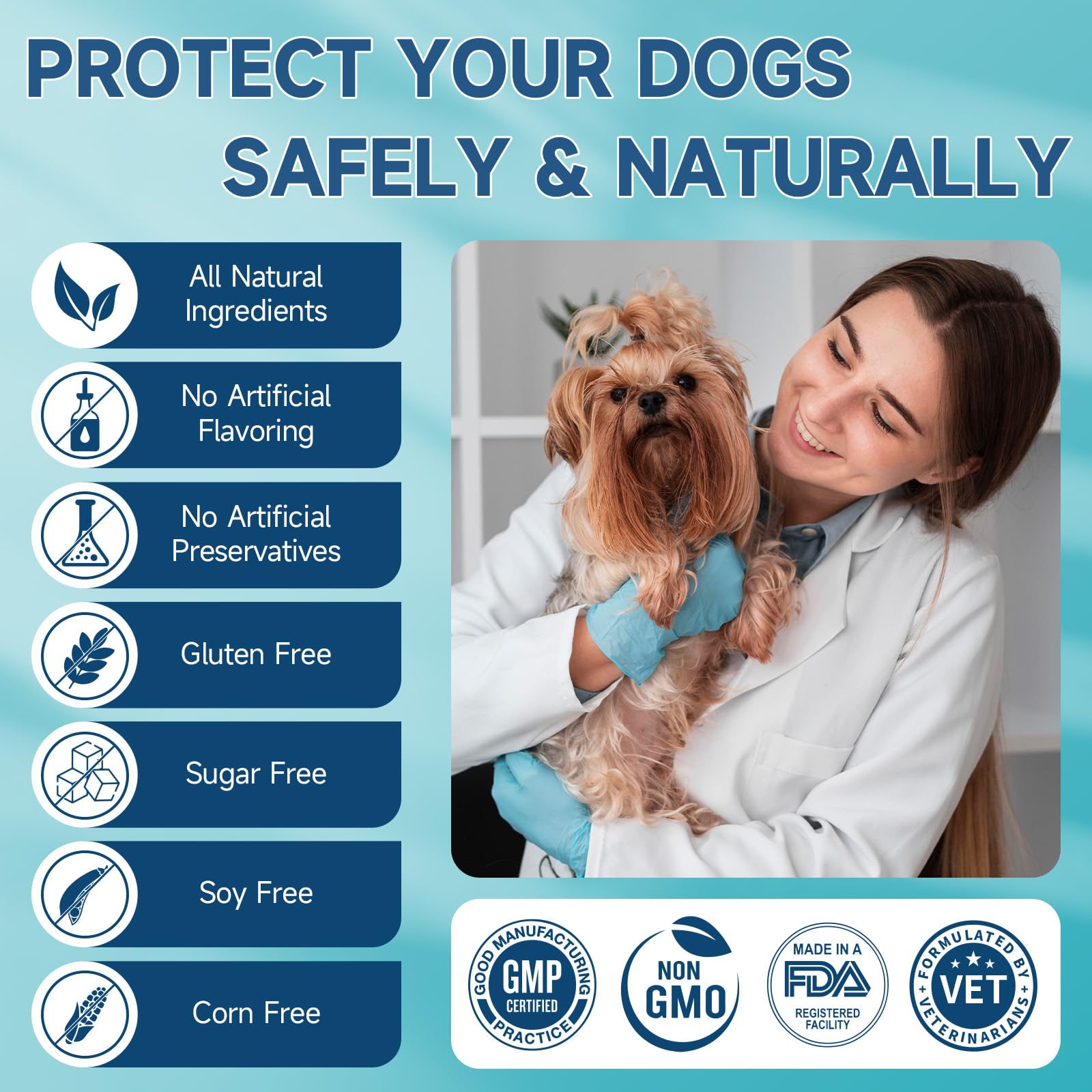 Sin químicos ni aditivos artificiales en Woyamay para perros.