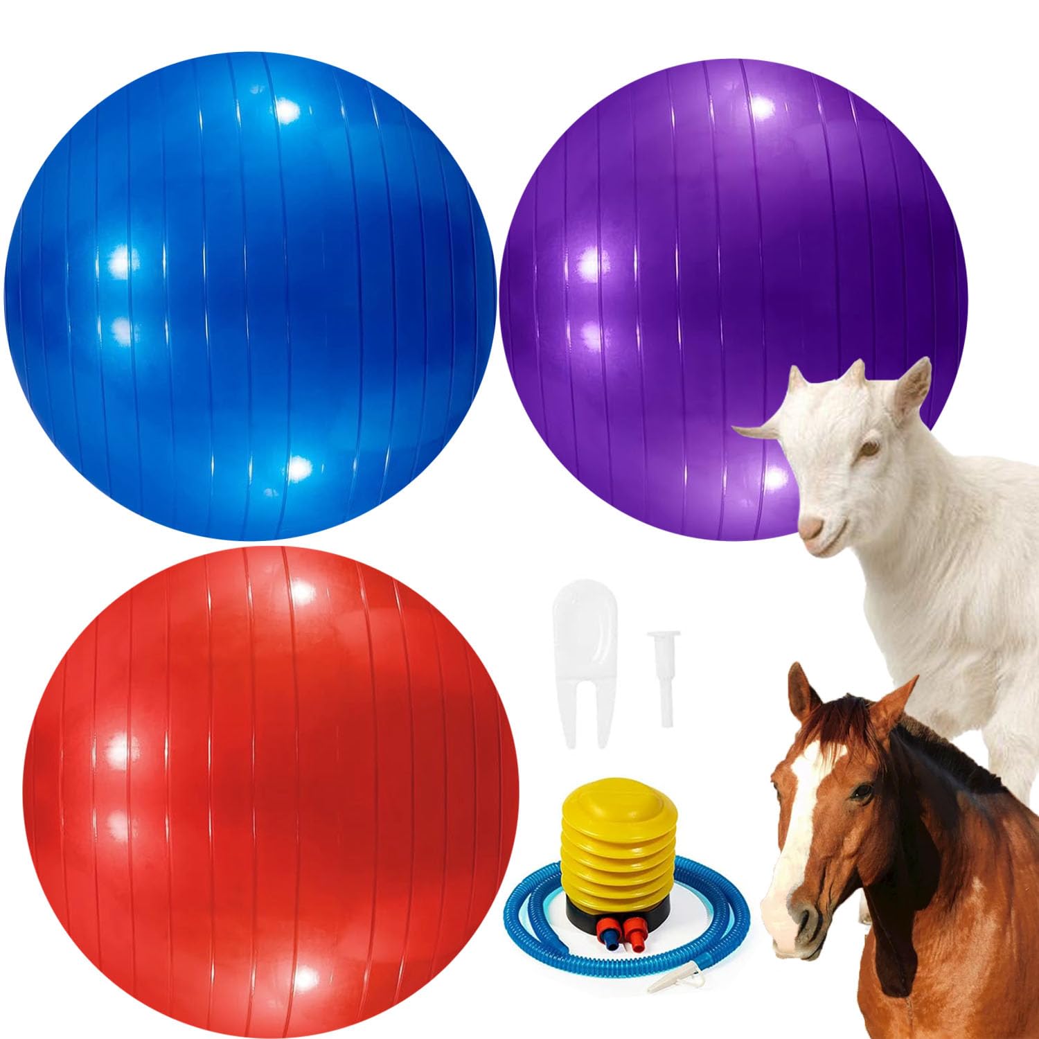WoYous pelota azul para juego al aire libre de ovejas, fácil de ver.