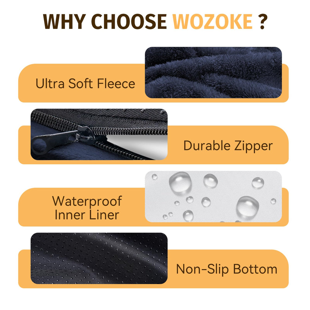 WOZOKE reposacabezas-acolchados ofrece apoyo al cuello durante el descanso.