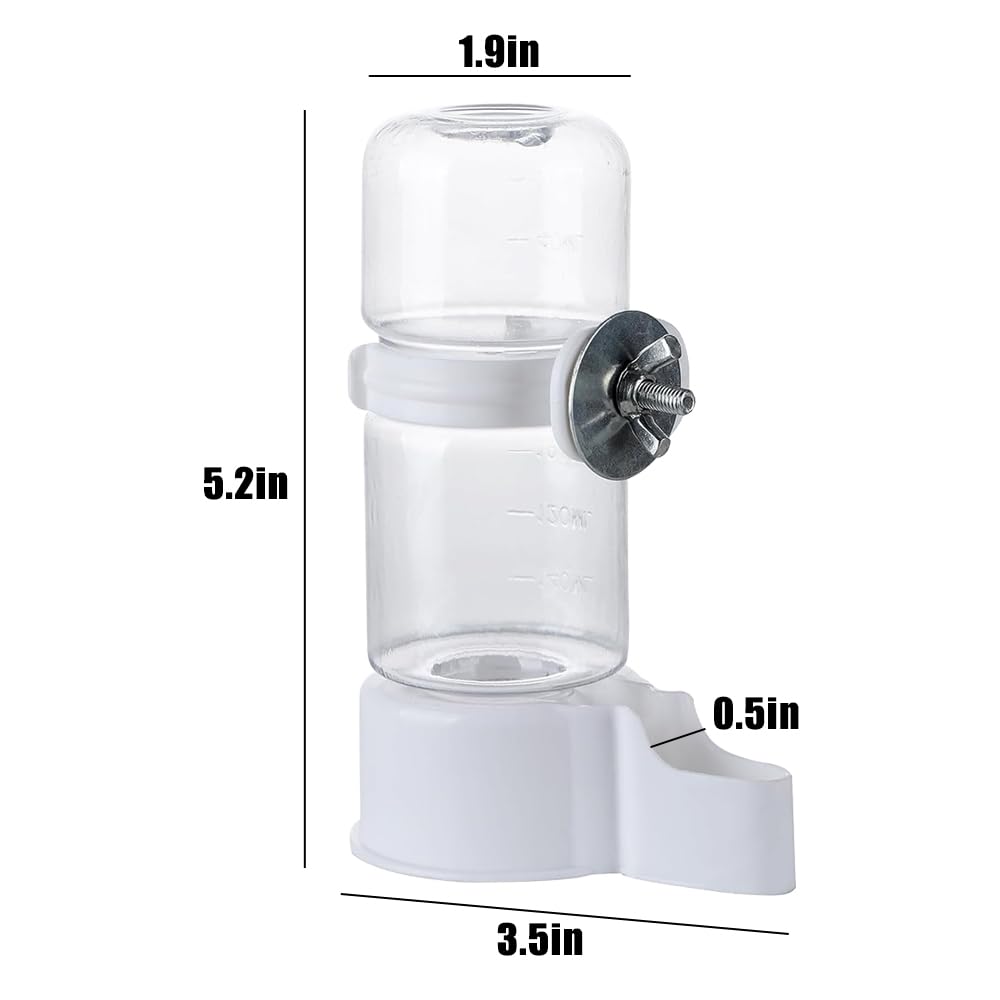 Dispenser de agua WQY en jaula: flujo de gravedad evita derrames.