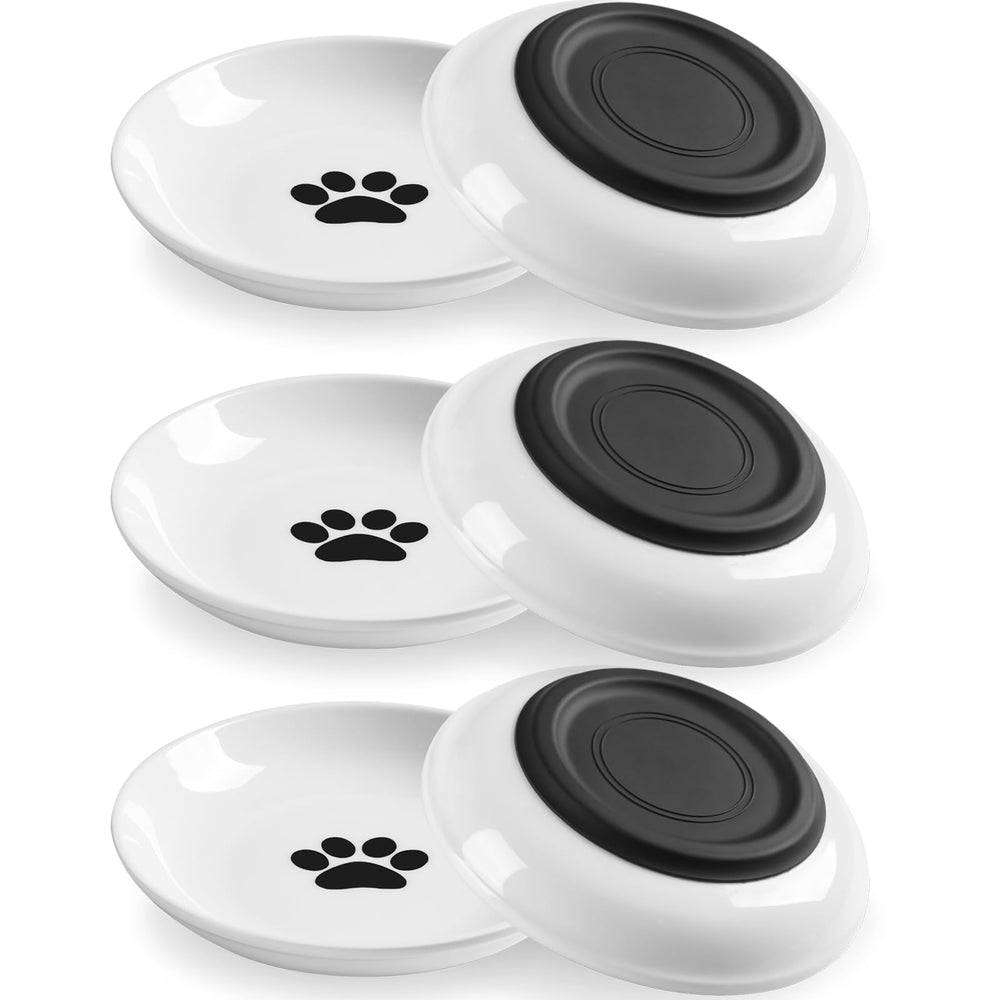 Comedero de gatos WROSWT con base de silicona antideslizante para mayor estabilidad.