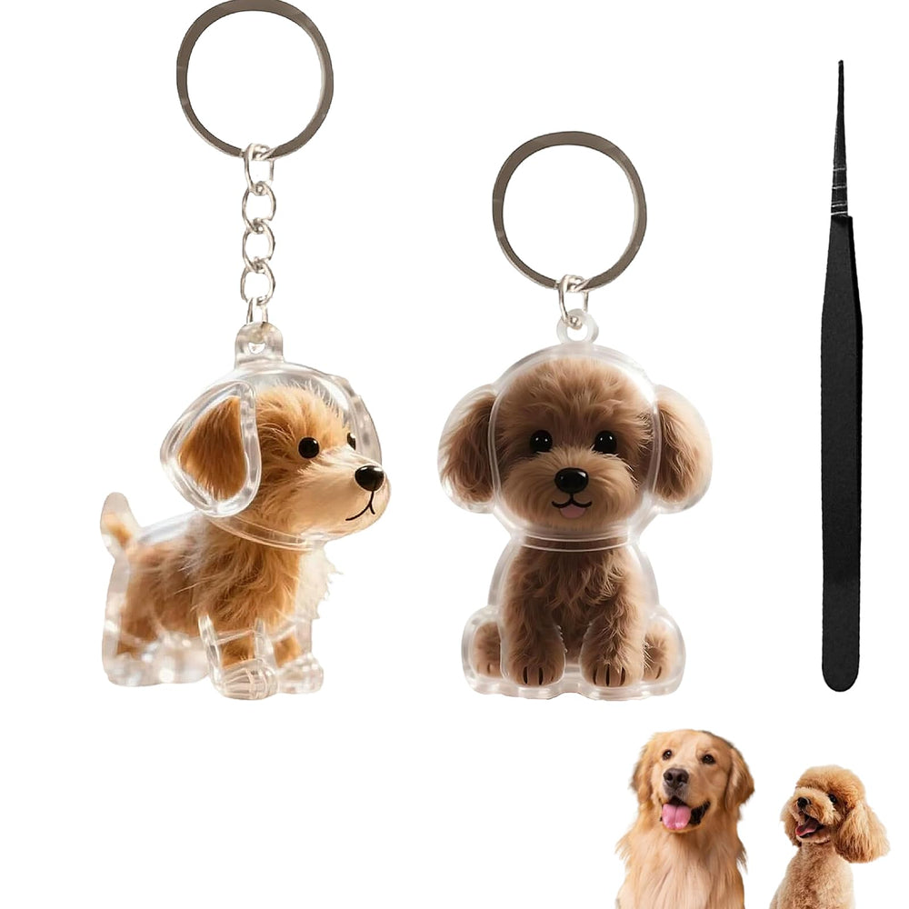 Llavero recolector de pelo de perro de Wshxjzyay, práctico para llevar recuerdos