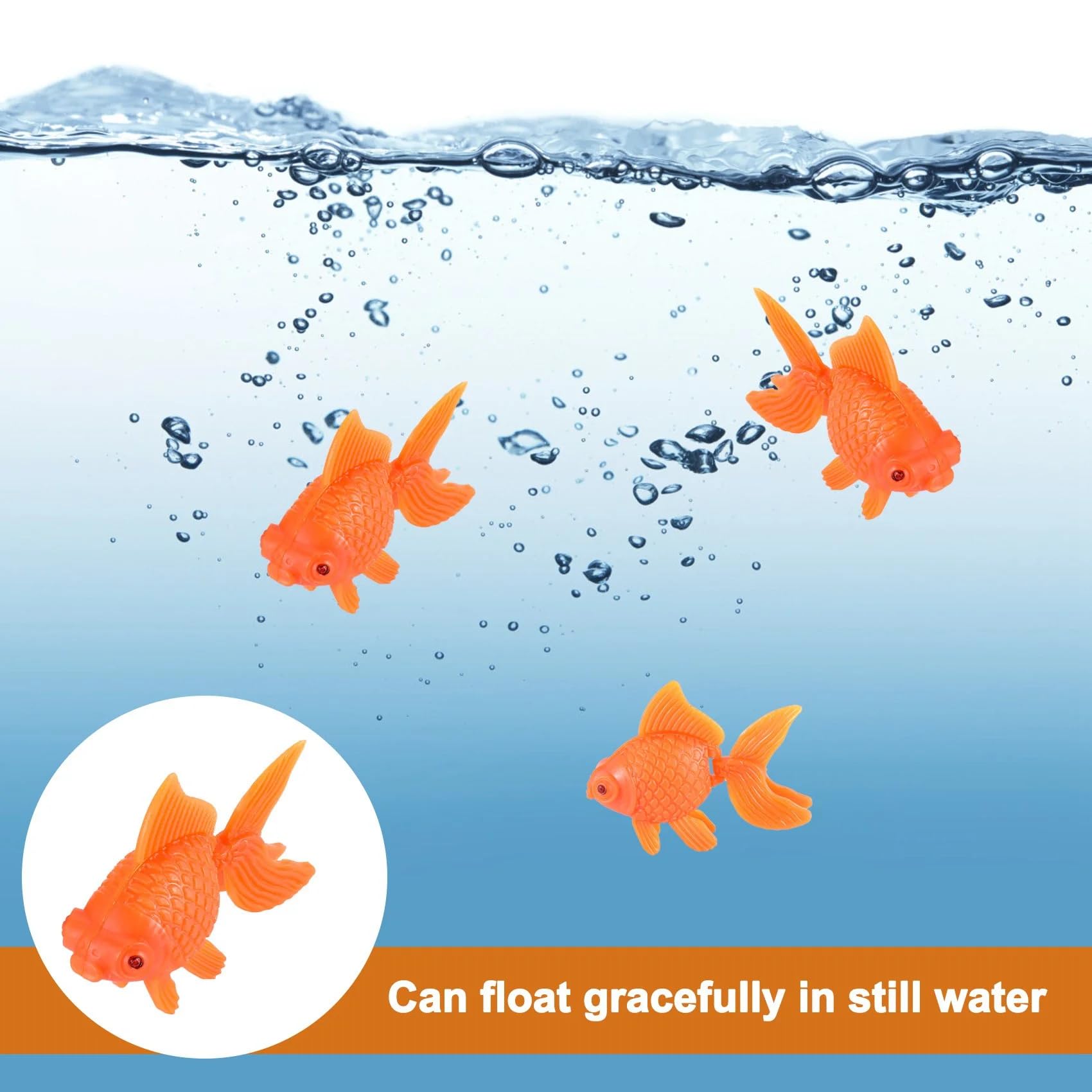 WsjiaboFux pieza decorativa para acuario naranja, versátil