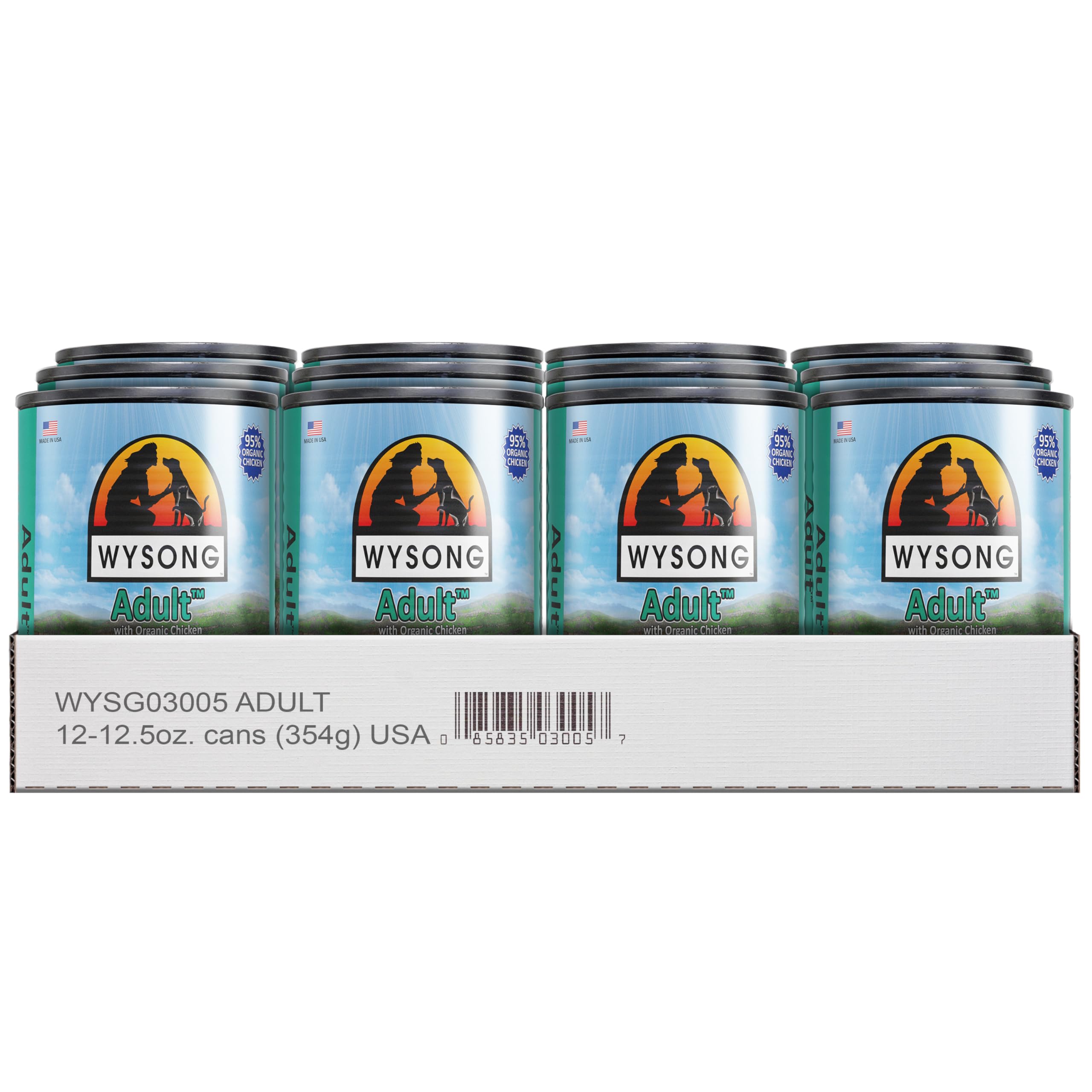 Wysong Adult en lata para perros, 12-pack; ideal para rotación de comidas y dieta equilibrada.
