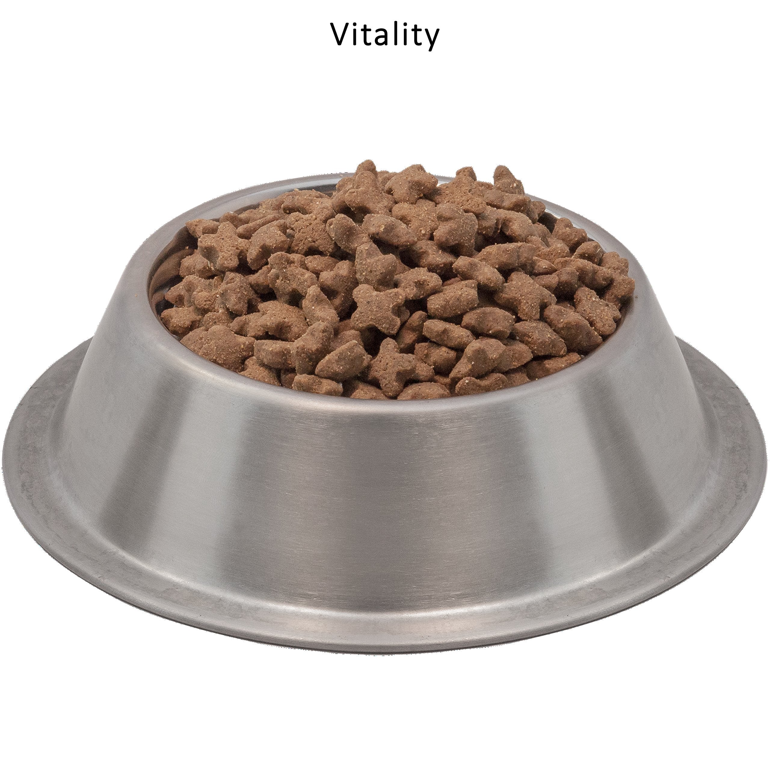 Detalle de las bolsas de Vitality de 5 libras, fórmula natural sin aditivos