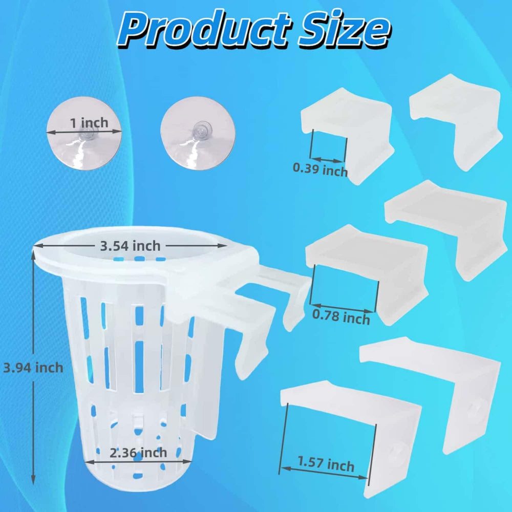 WZAEROUU kit completo con dos soportes, cuatro ventosas y doce ganchos