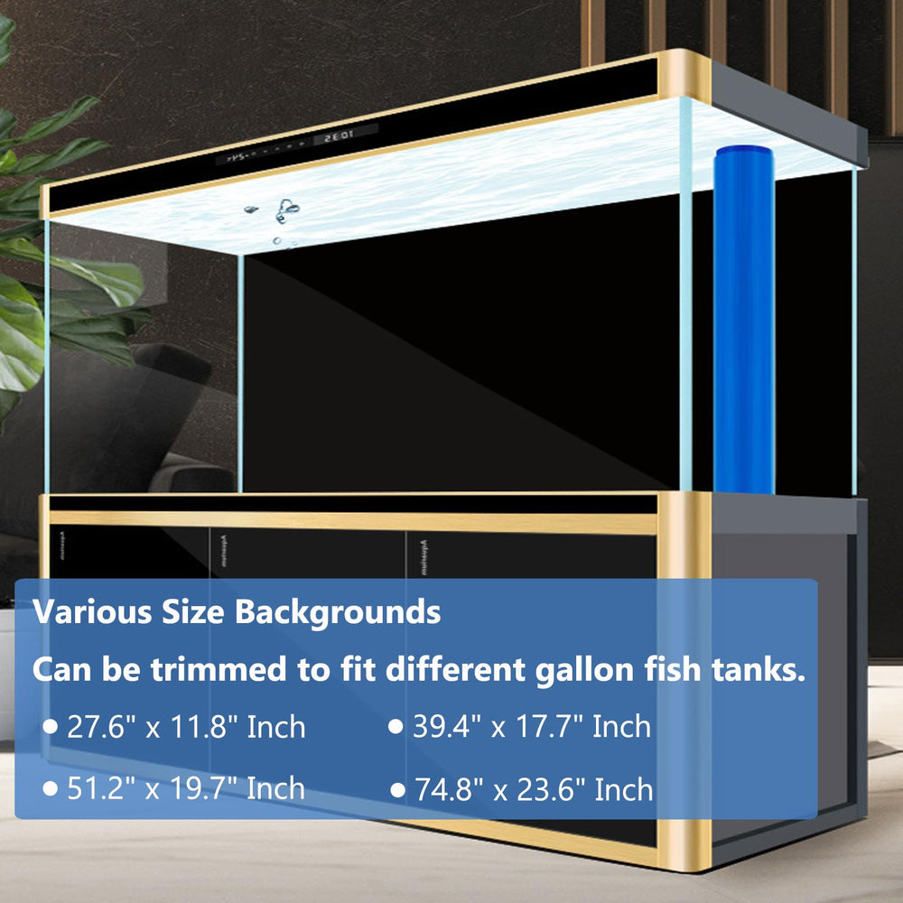 Fondo estático XCNO para acuario, instalación rápida sin adhesivo.